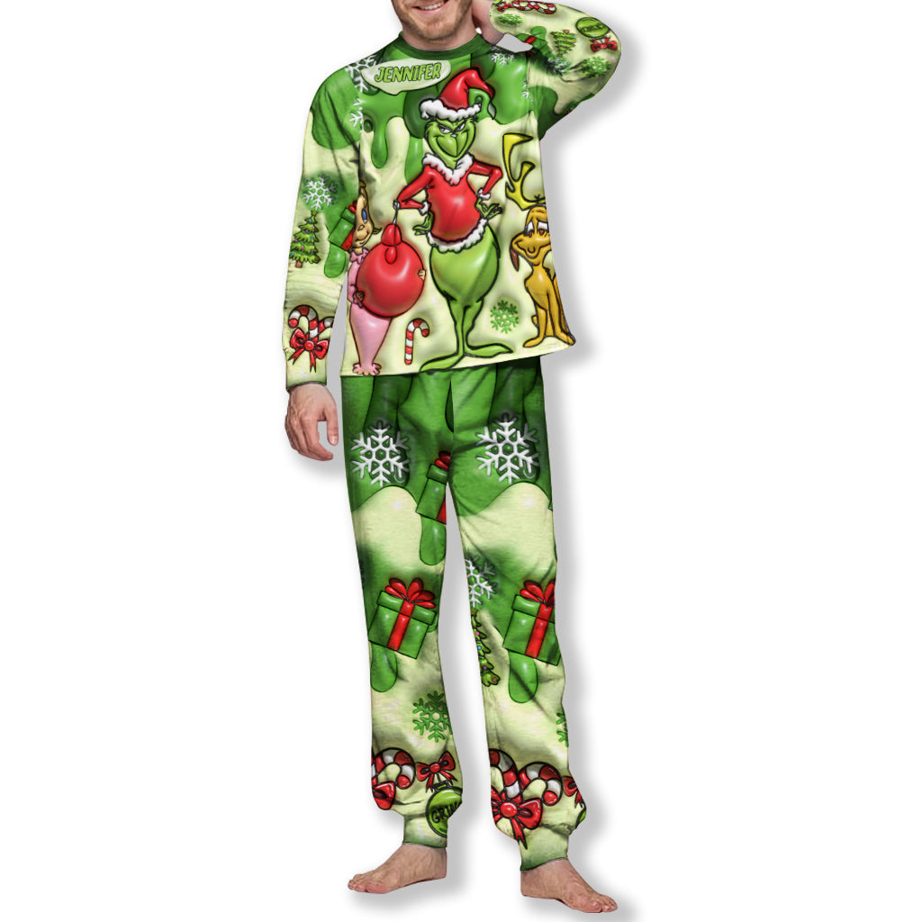 Joyeux Noël - Ensemble pyjama et étole de Noël personnalisés