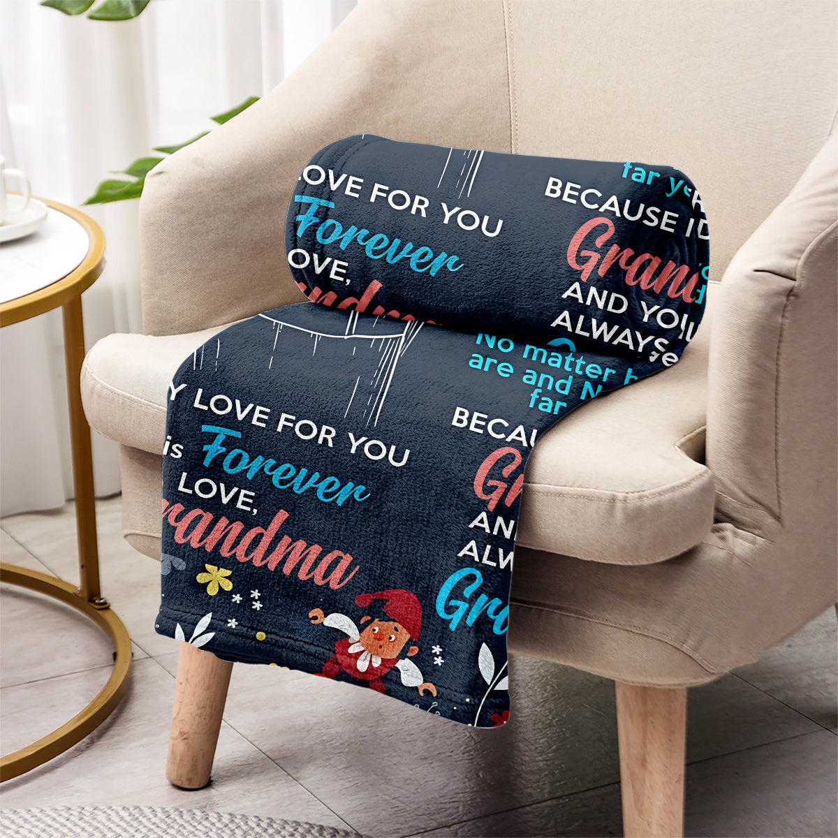 You Will Always Be My Grandson - Personalized Grandma Blanket