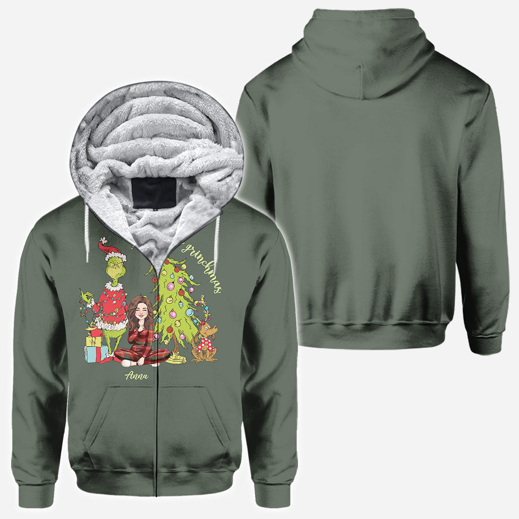 Joyeux Noël Green Mischief - T-shirt personnalisé « Étole de Noël »
