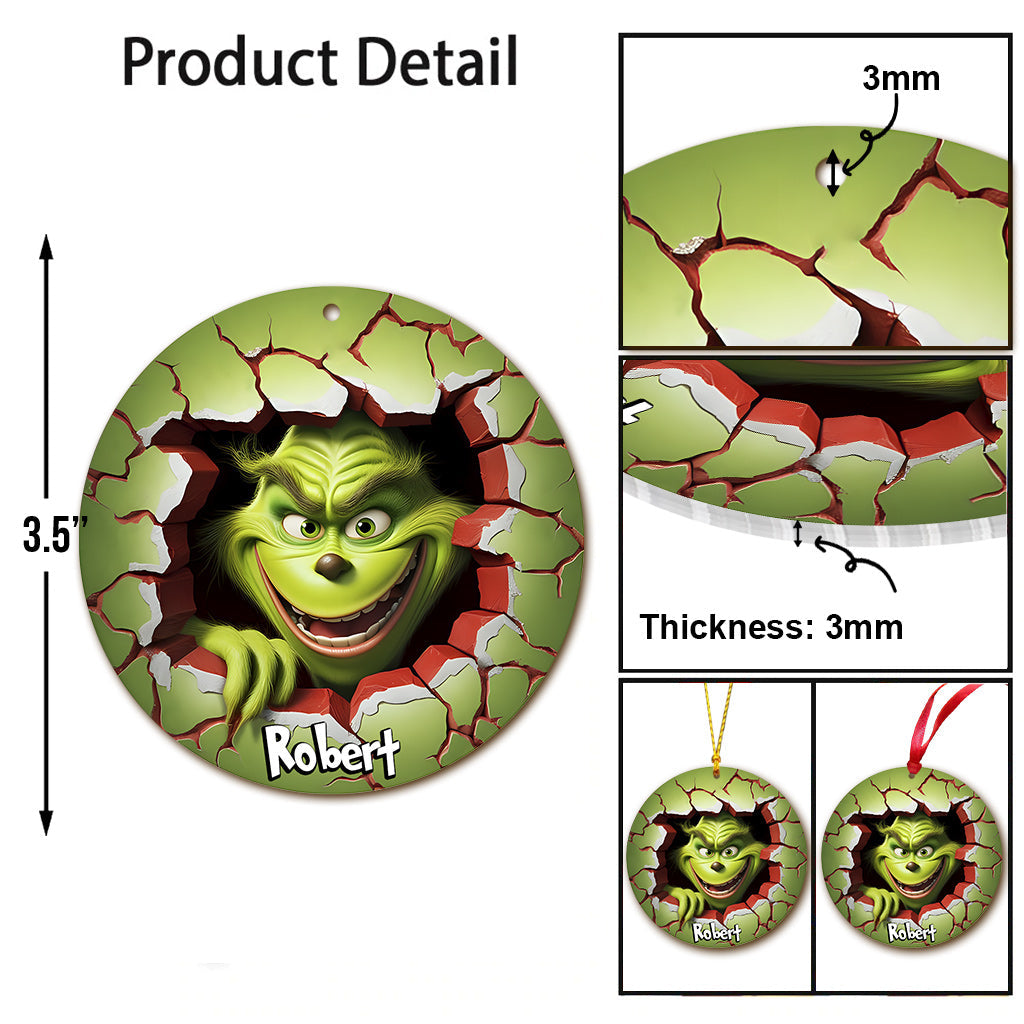 Joyeux Grinchmas - Étole de Noël personnalisée