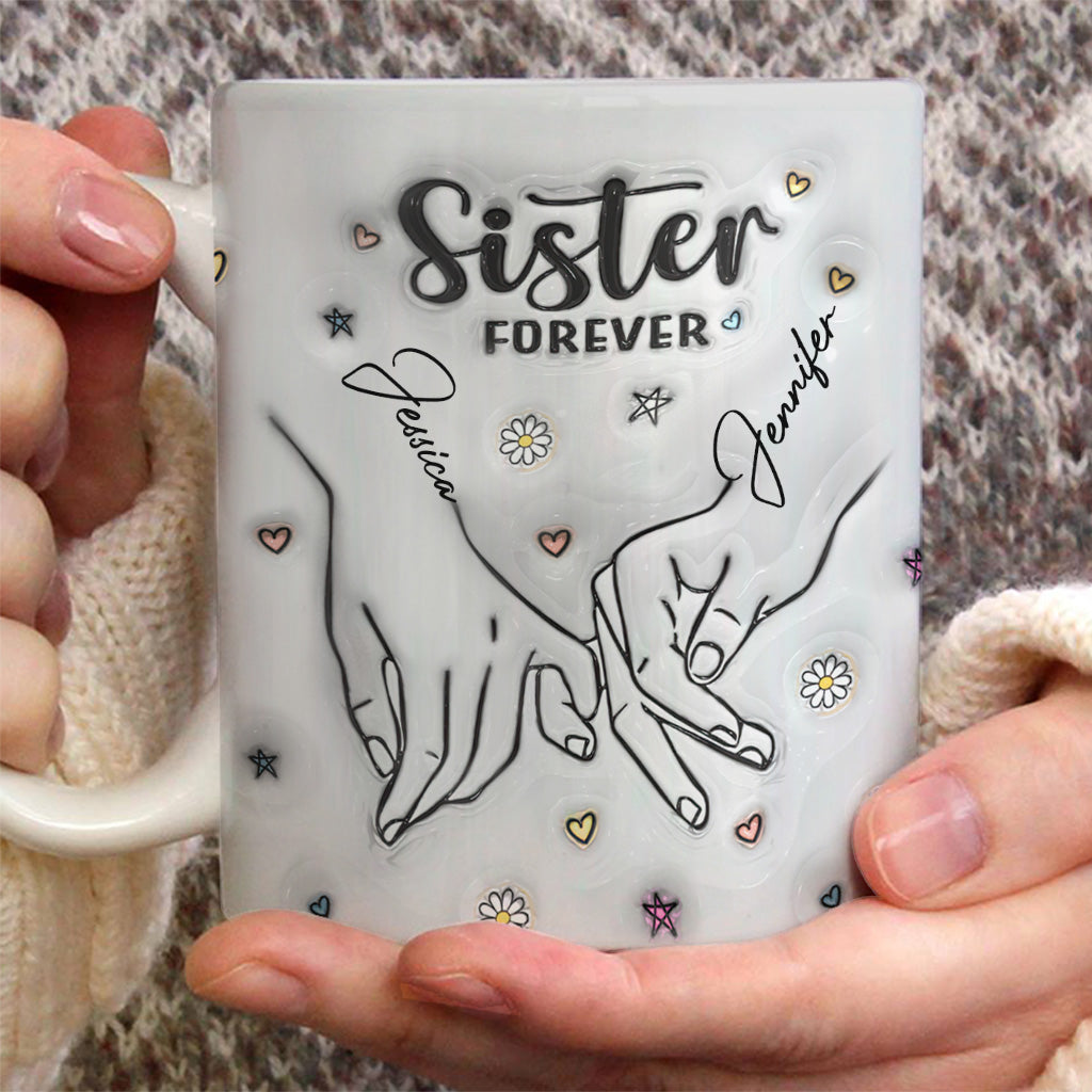Pour toujours ma sœur - Mug personnalisé pour meilleure amie