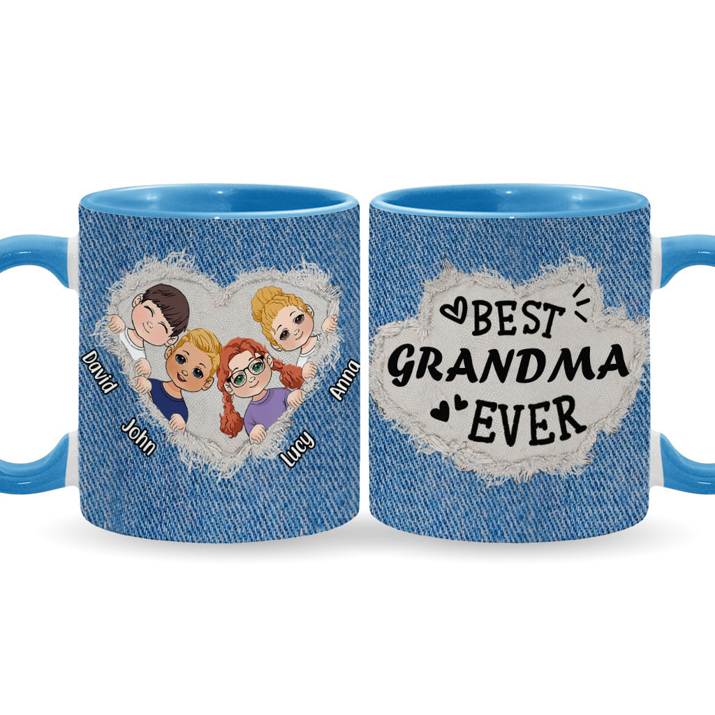 Meilleure grand-mère/maman du monde - Mug personnalisé « Grand-mère »