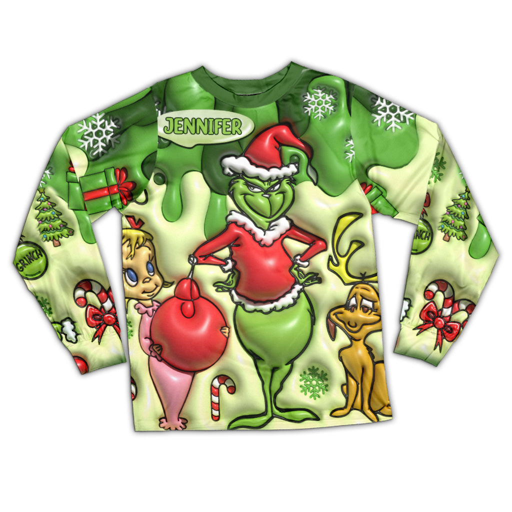 Joyeux Noël - Ensemble pyjama et étole de Noël personnalisés