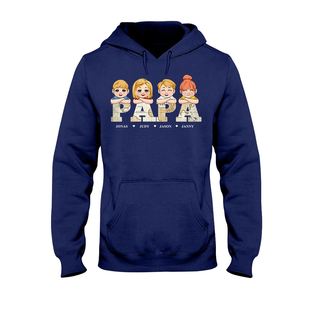 Titre de carte vintage - T-shirt et sweat à capuche personnalisés pour papa