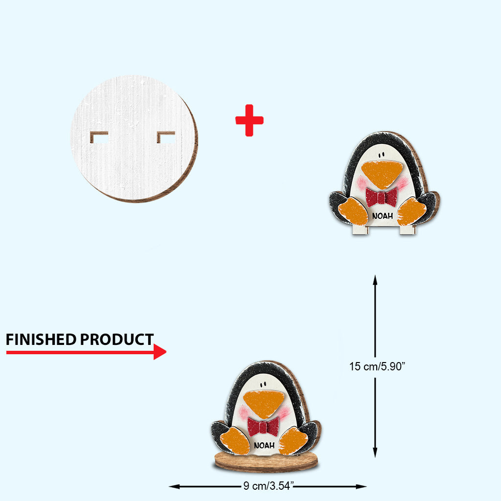 Joyeux Noël - Plaque en bois personnalisée pour la famille