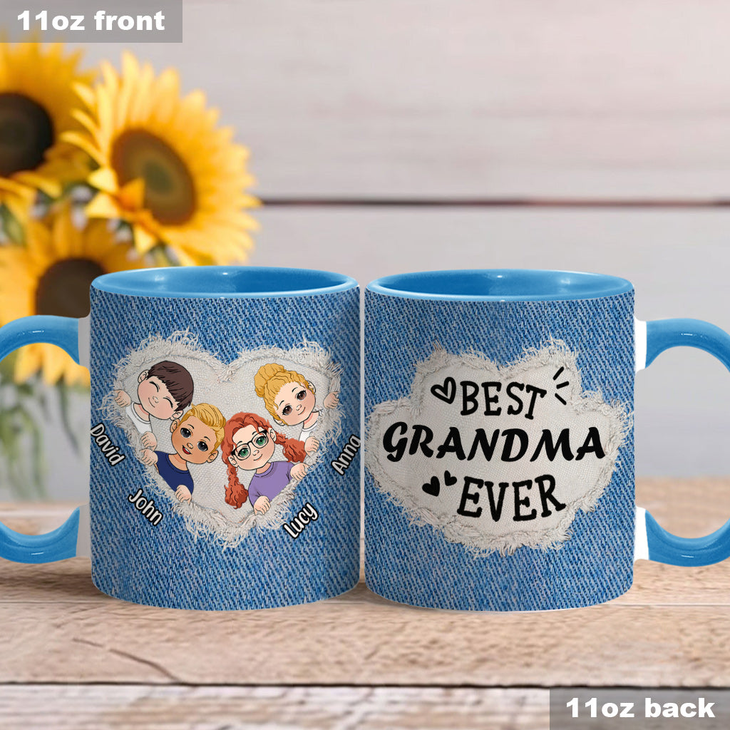 Meilleure grand-mère/maman du monde - Mug personnalisé « Grand-mère »