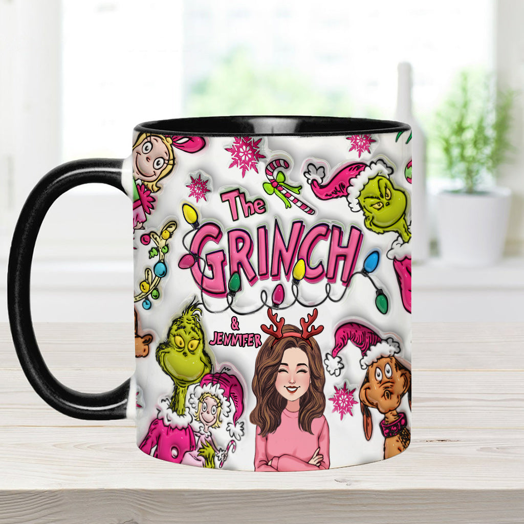 The Grinch & Me - Personalized Stole Christmas Accent Mug