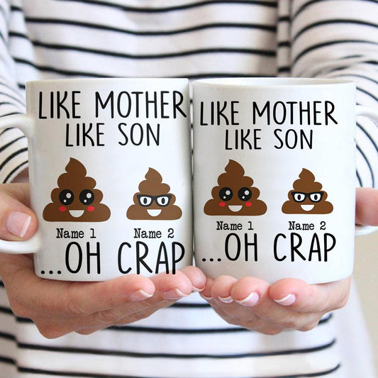 Telle mère, telle fille - Cadeau pour maman, fille, fils, papa - Mug personnalisé