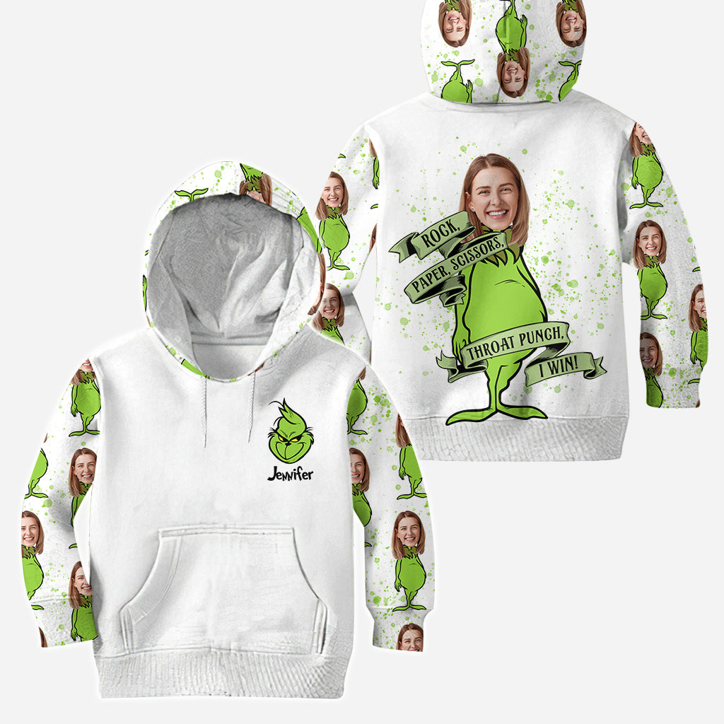 Rock Paper Scissors - Personalized Stole Christmas Hoodie and Leggings