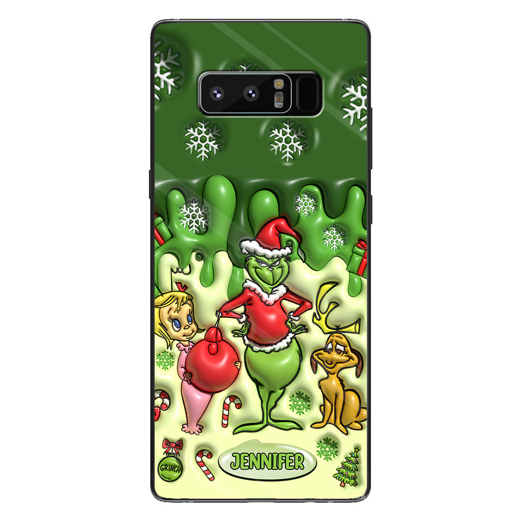 Merry Grinchmas - Personalized Stole Christmas Phone Case