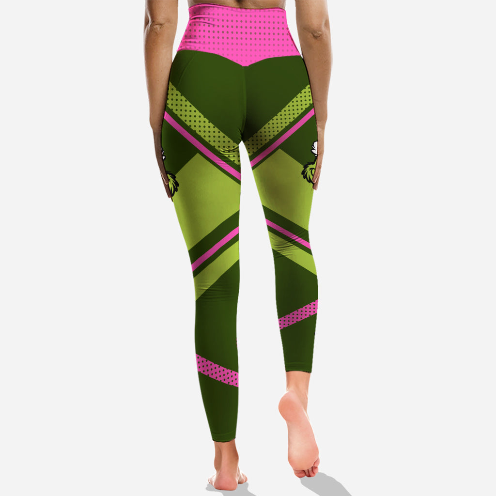 Se sentir encore plus groncy - Sweat à capuche et legging personnalisés avec étole de Noël