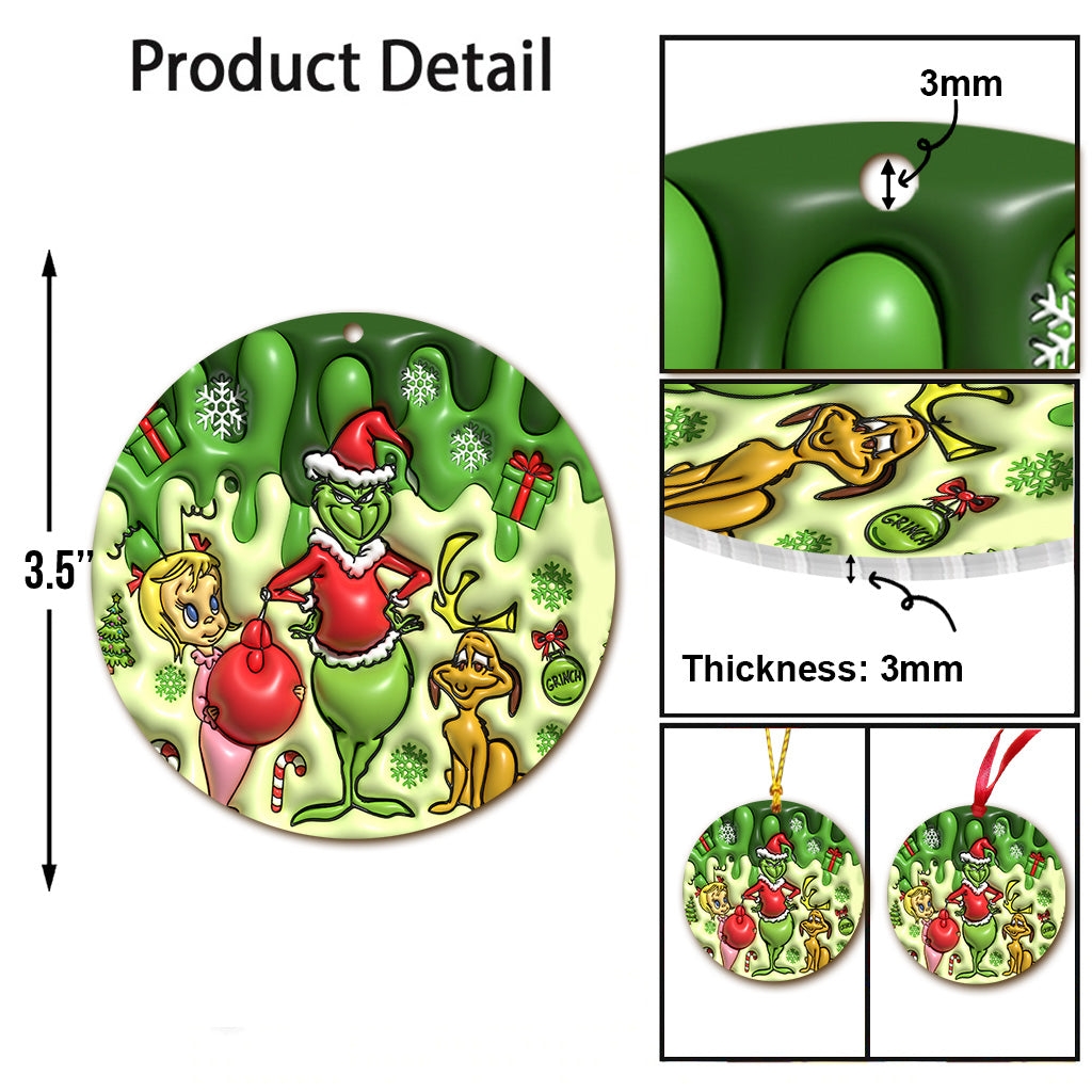 Joyeux Grinchmas - Étole de Noël personnalisée