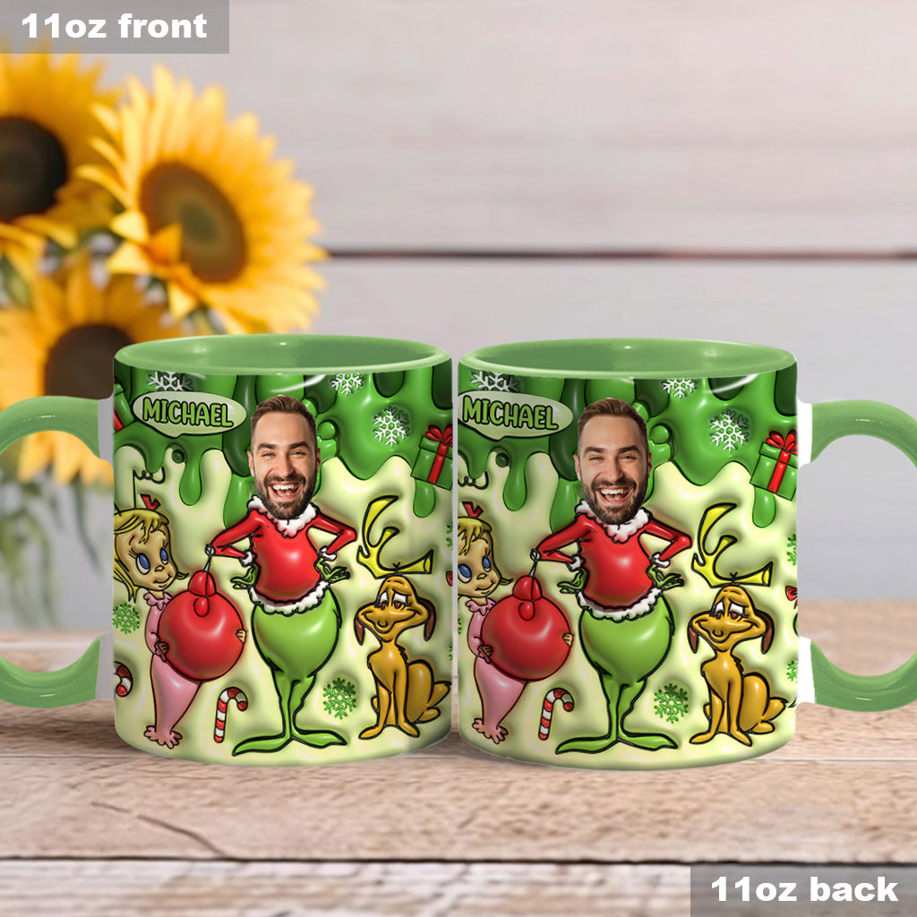 Merry Grinchmas - Personalized Stole Christmas Accent Mug