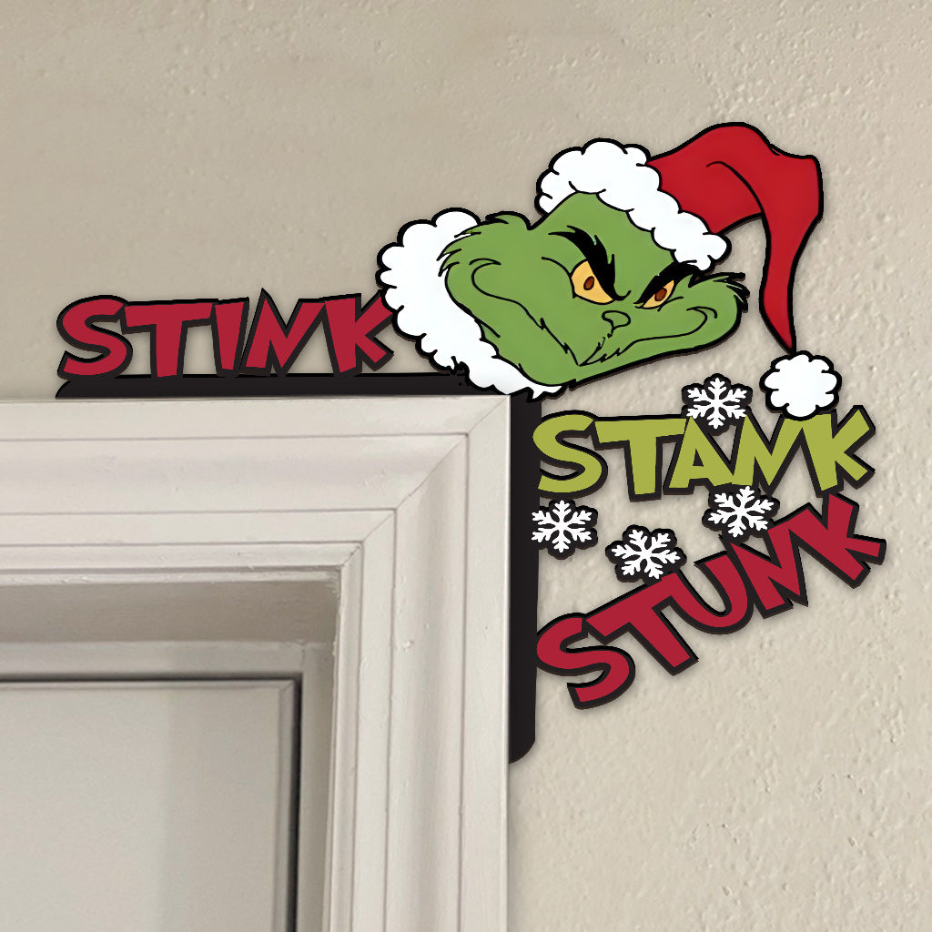 Stink Stank Stunk - Stole Christmas Door Frame Decoration
