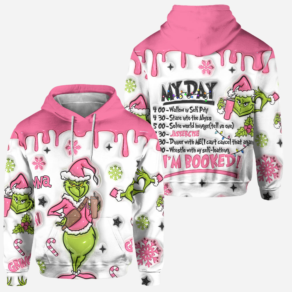 Je suis réservé(e) - Sweat à capuche et legging personnalisés « Étole de Noël »