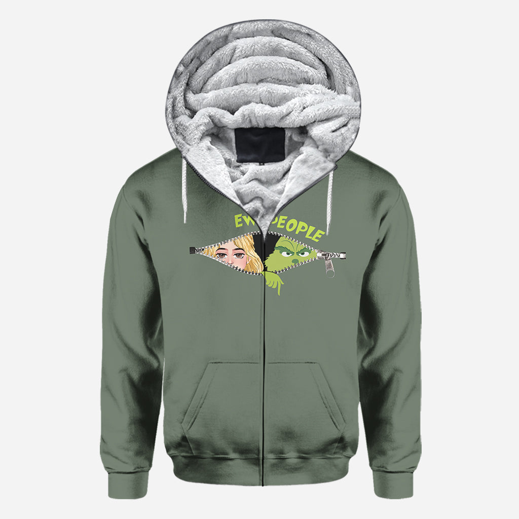 Ew People Green Mischief - Personalized Stole Christmas All Over Shirt