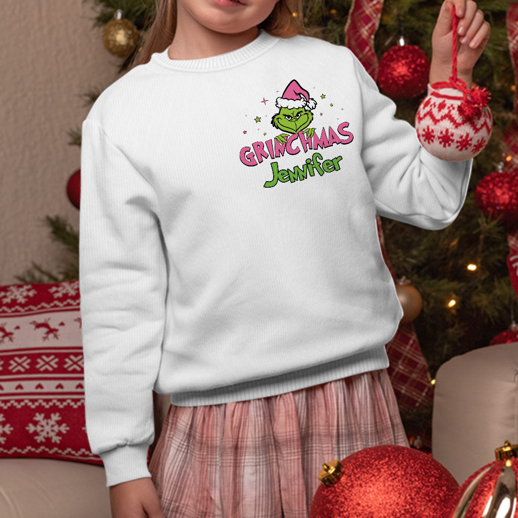 Grincheux à l'intérieur - Étole de Noël personnalisée Pull moche