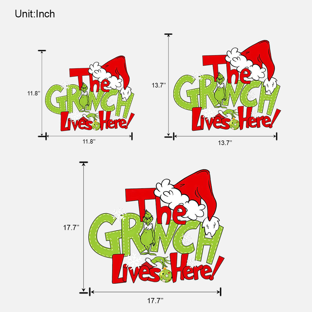 Lives Here - Stole Christmas Custom Shaped Wood Sign