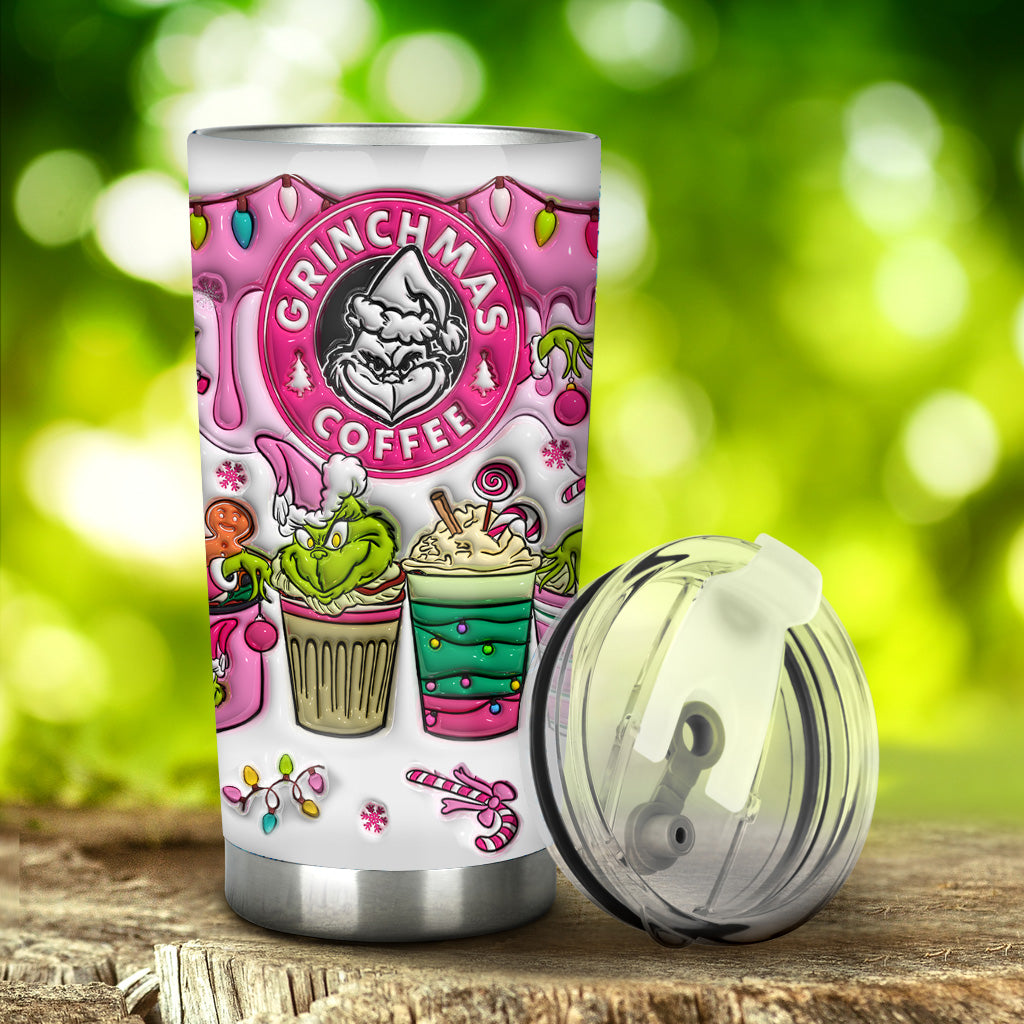 Café Grinchmas - Gobelet de Noël personnalisé avec étole