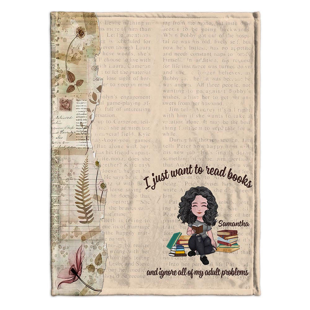 This Is My Reading Blanket - Book gift for mom, daughter, girlfriend, wife - Personalized Blanket
