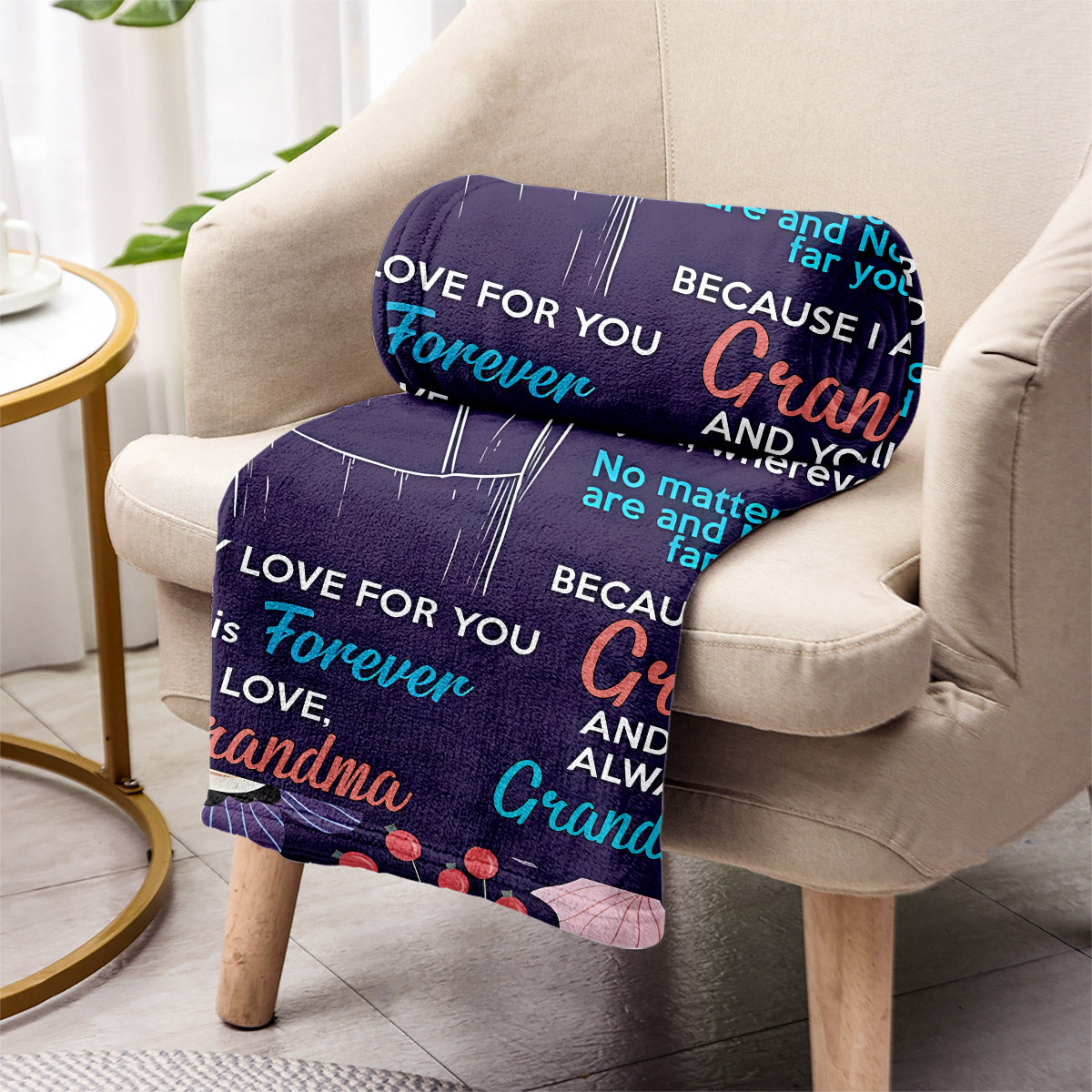 You Will Always Be My Granddaughter - Personalized Grandma Blanket