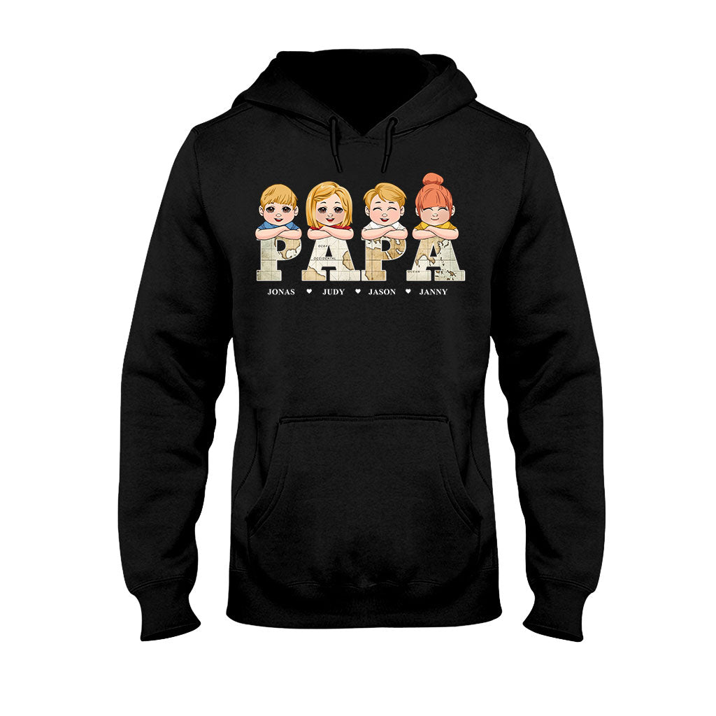 Titre de carte vintage - T-shirt et sweat à capuche personnalisés pour papa