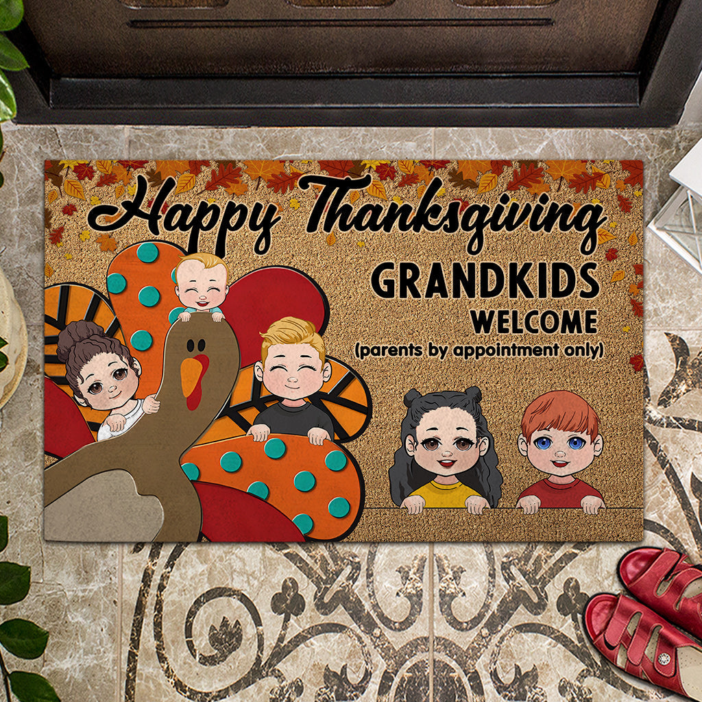 Paillasson personnalisé « Joyeux Thanksgiving » pour grand-mère