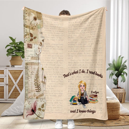 Voici ma couverture de lecture - Cadeau de lecture pour maman, fille, petite amie, épouse - Couverture personnalisée