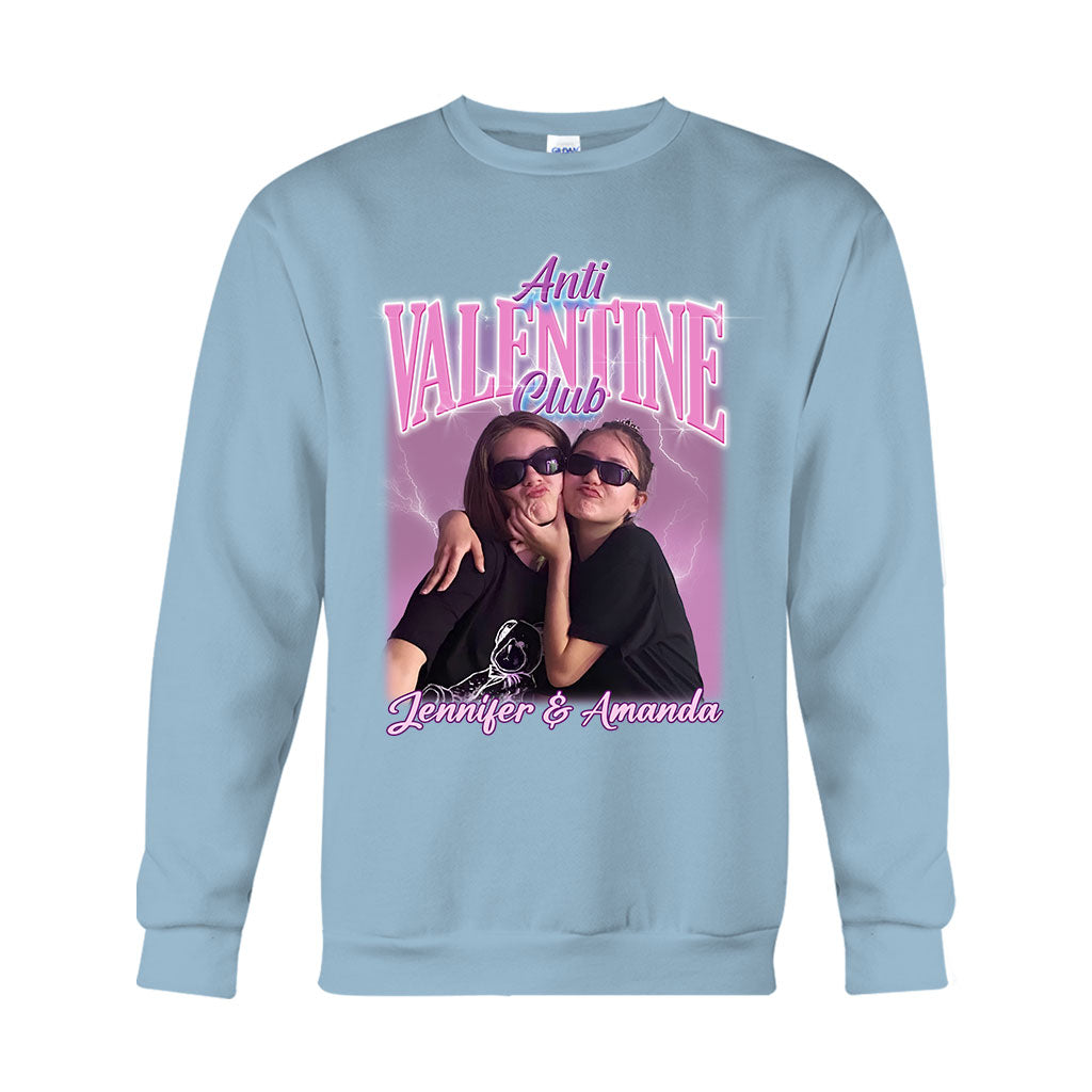 Club Anti-Saint-Valentin - T-shirt et sweat à capuche personnalisés pour meilleure amie
