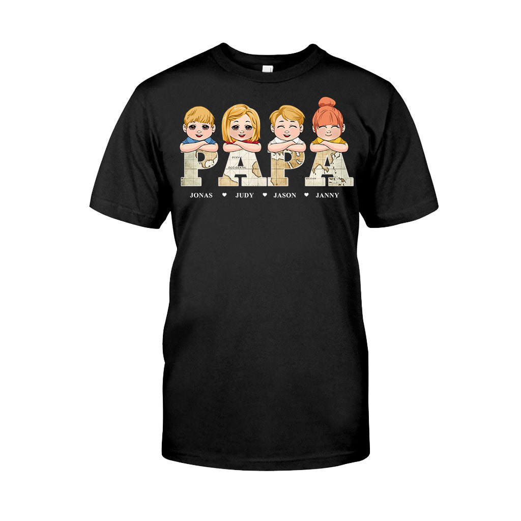 Titre de carte vintage - T-shirt et sweat à capuche personnalisés pour papa