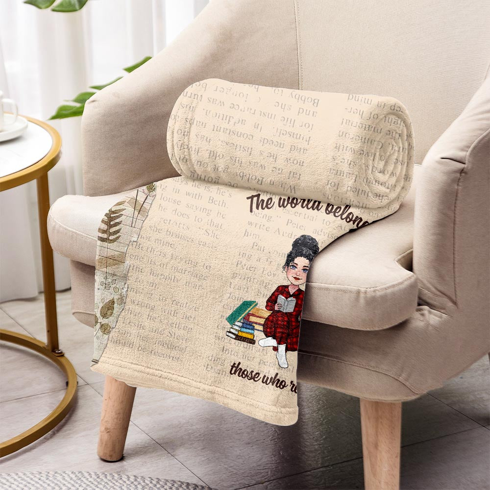 Voici ma couverture de lecture - Cadeau de lecture pour maman, fille, petite amie, épouse - Couverture personnalisée