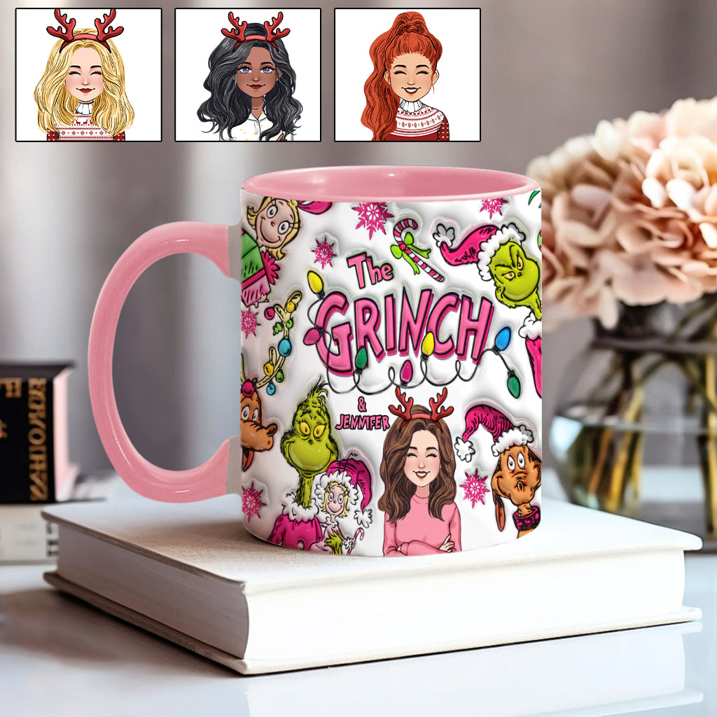 The Grinch & Me - Personalized Stole Christmas Accent Mug