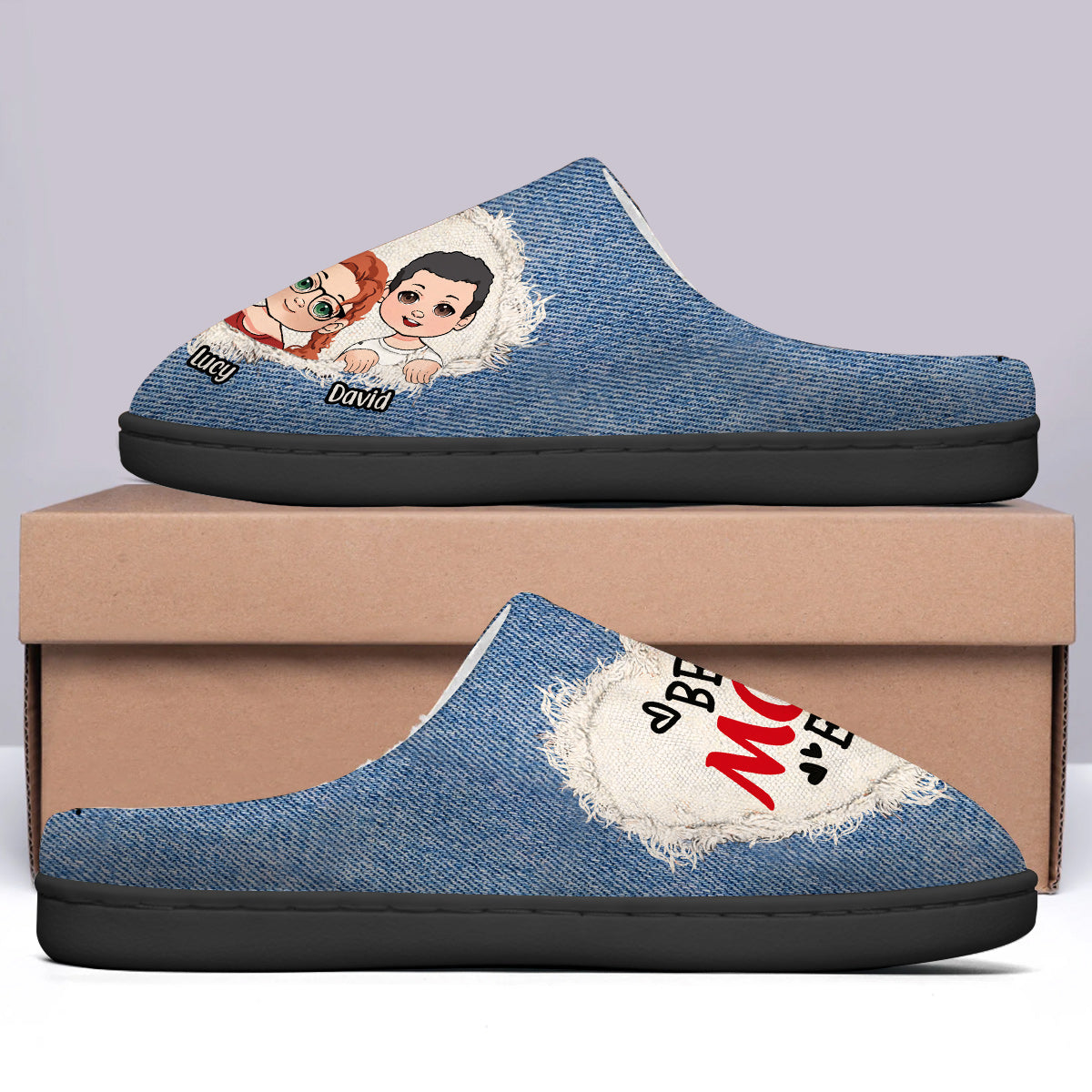 Best Mom Ever - Personalized Mother Slippers