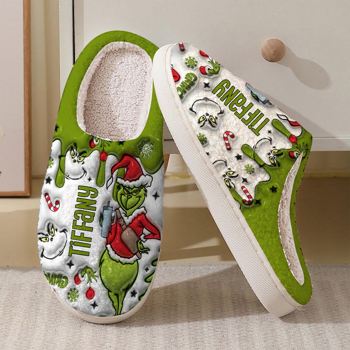 Pantoufles personnalisées avec n'importe quel nom