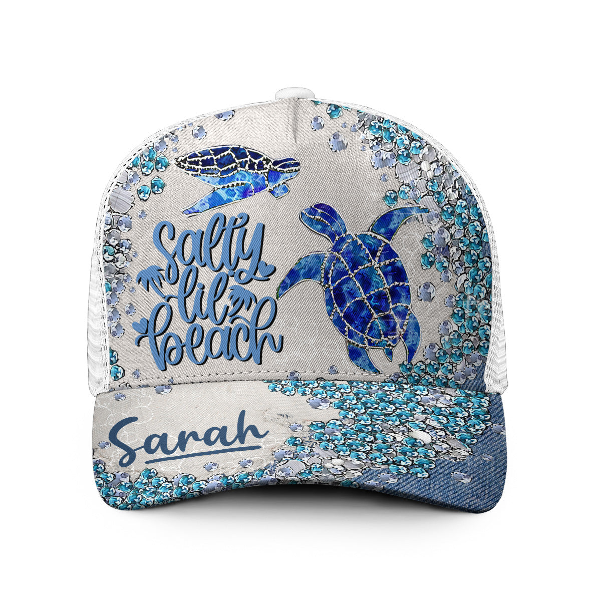 Casquette de camionneur Turtle Bling personnalisée - Tortue