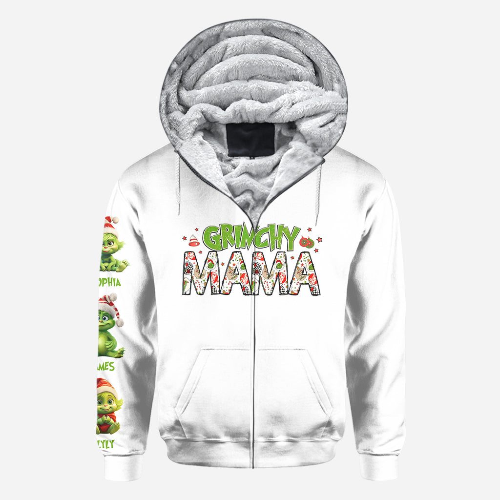 Maman Grinch - T-shirt personnalisé « Fou de Noël »