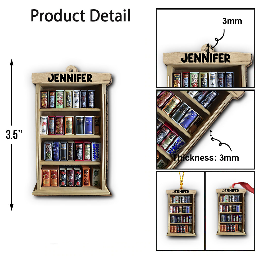 Love Books - Personalized Book Ornament