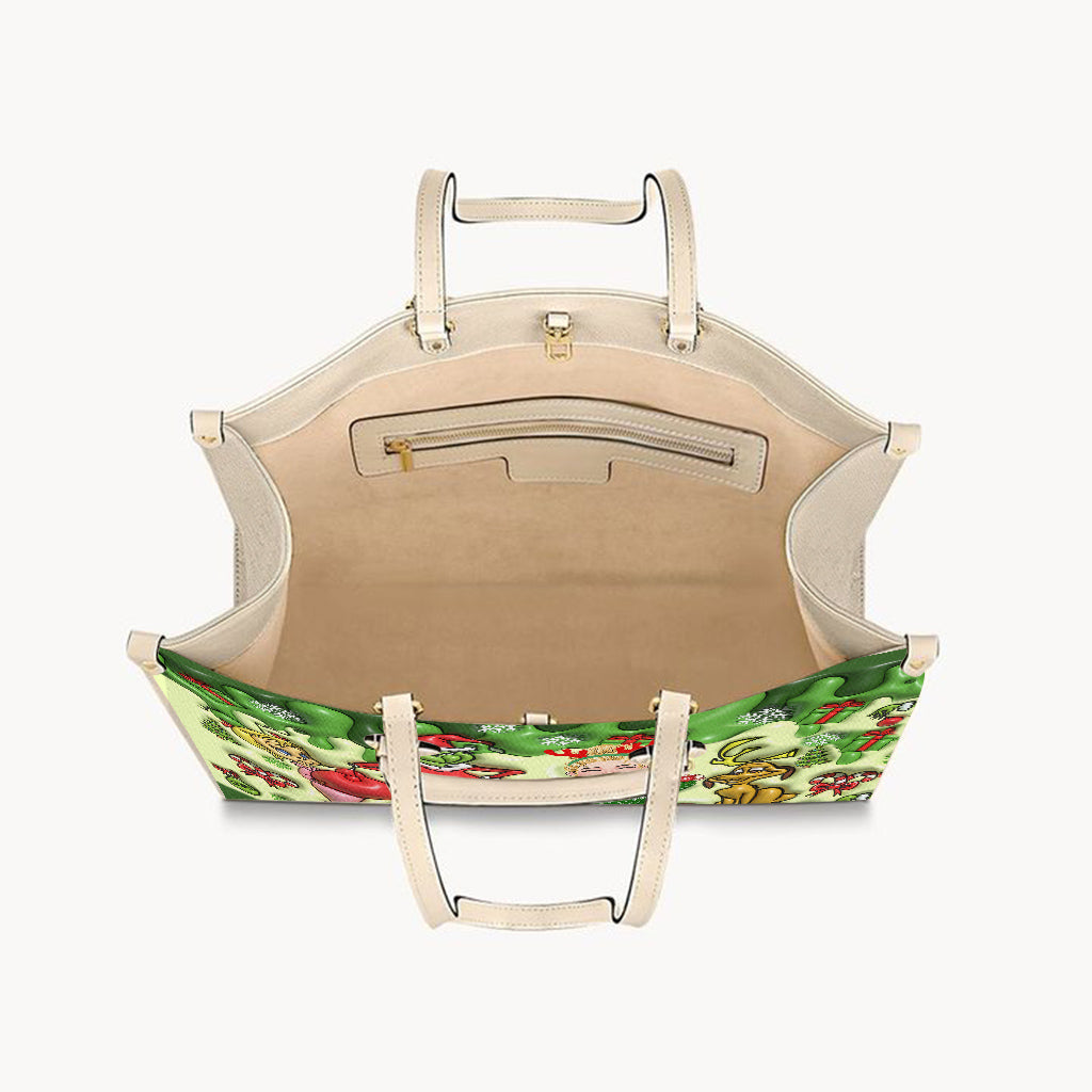 Joyeux Noël - Étole de Noël personnalisée - Sac à main en cuir