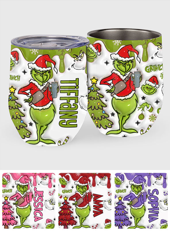 Merry Christmas - Personalized Stole Christmas Wine Tumbler