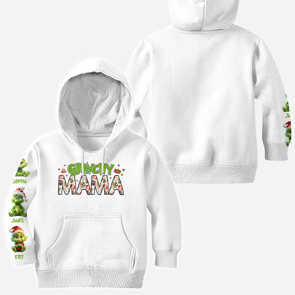 Maman Grinch - T-shirt personnalisé « Fou de Noël »