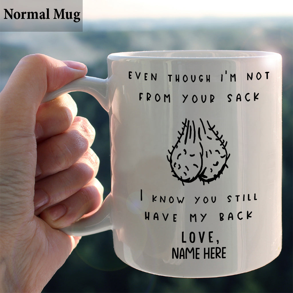 Même si je ne suis pas de votre sang - Mug personnalisé pour papa