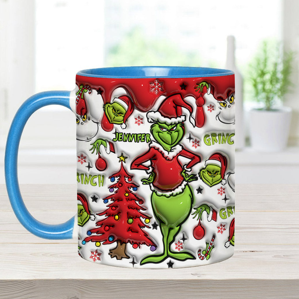 Mug décoratif rouge Noël - Étole de Noël personnalisée