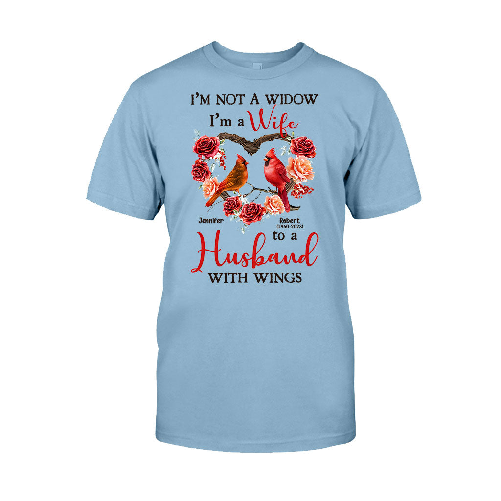 Je suis l'épouse d'un mari ailé - T-shirt et sweat à capuche commémoratifs personnalisés