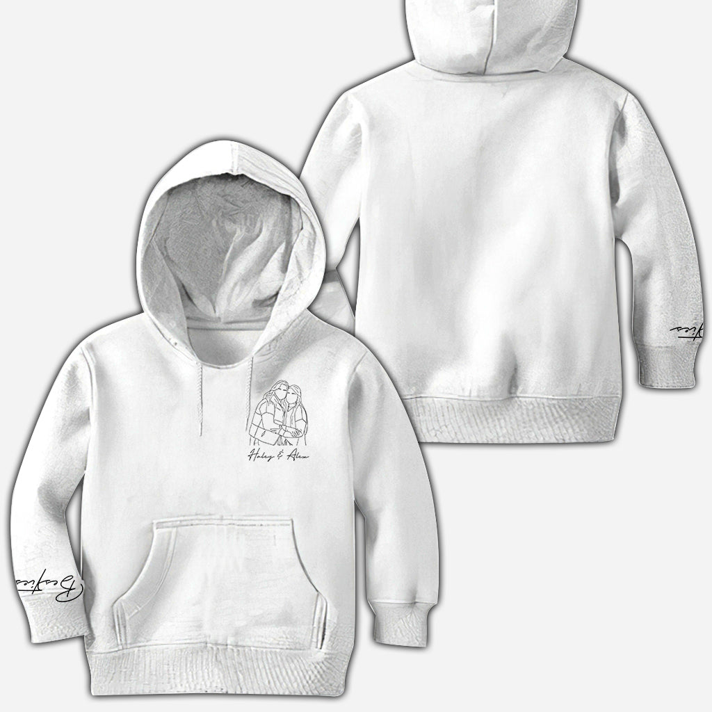 T-shirt personnalisé « Meilleures amies » avec motif au trait