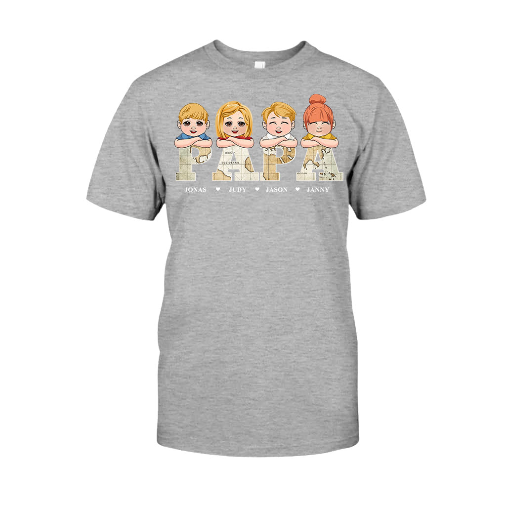 Titre de carte vintage - T-shirt et sweat à capuche personnalisés pour papa