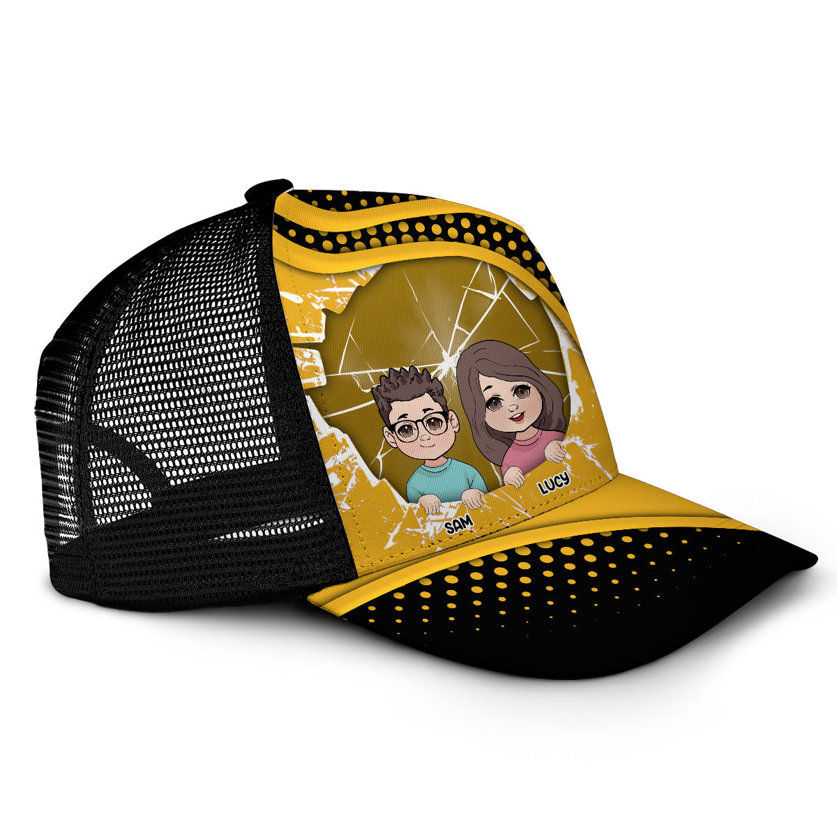 Meilleur papa du monde - Casquette de camionneur personnalisée pour papa
