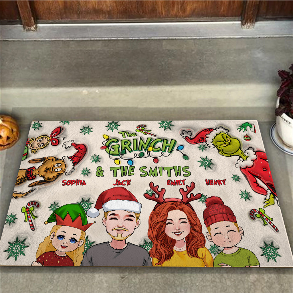 Merry Christmas - Personalized Stole Christmas Doormat