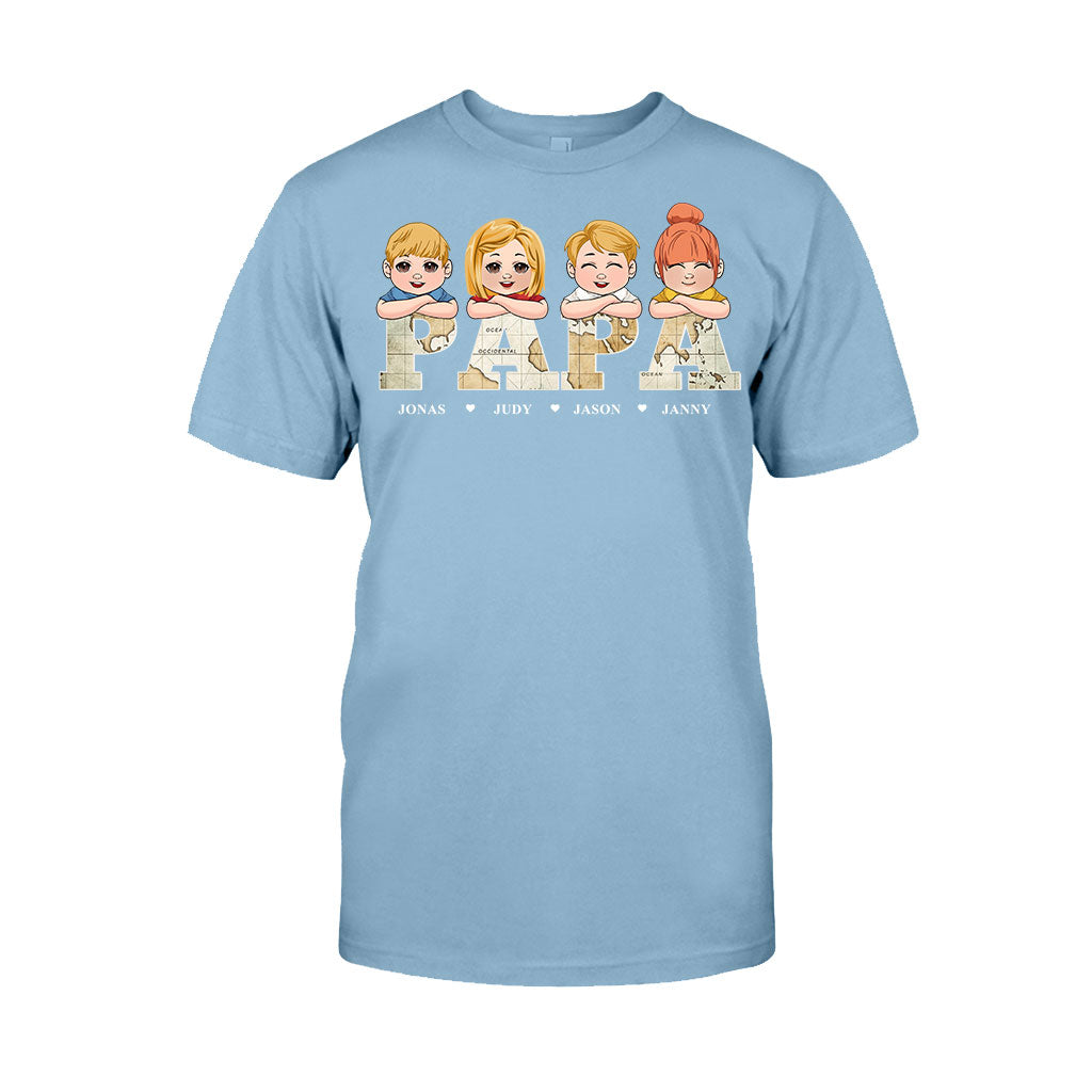 Titre de carte vintage - T-shirt et sweat à capuche personnalisés pour papa