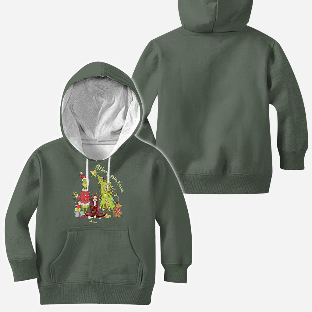 Joyeux Noël Green Mischief - T-shirt personnalisé « Étole de Noël »