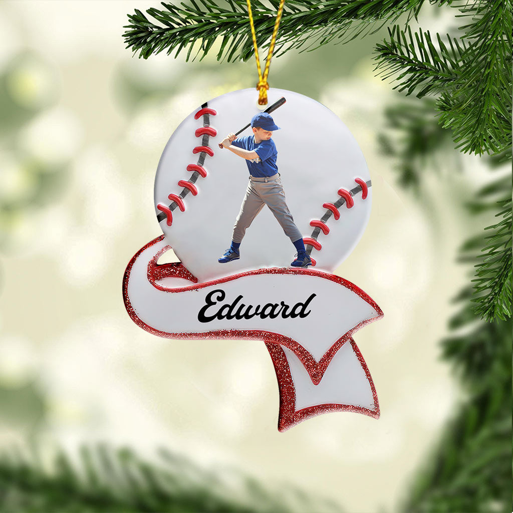 Amateur de baseball - Ornement de baseball personnalisé